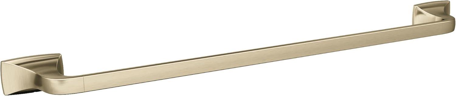 imageAmerock BH3601426 Chrome Towel Bar 24 in 610 mm Towel Rack Highland Ridge Bathroom Towel Holder Bathroom Hardware Bath AccessoriesGolden Champagne