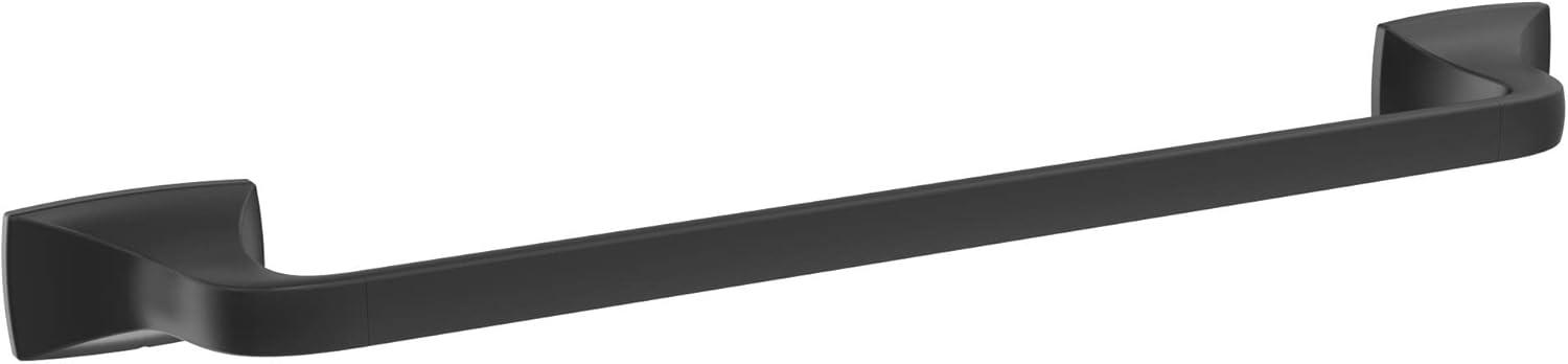 imageAmerock BH3601426 Chrome Towel Bar 24 in 610 mm Towel Rack Highland Ridge Bathroom Towel Holder Bathroom Hardware Bath AccessoriesMatte Black