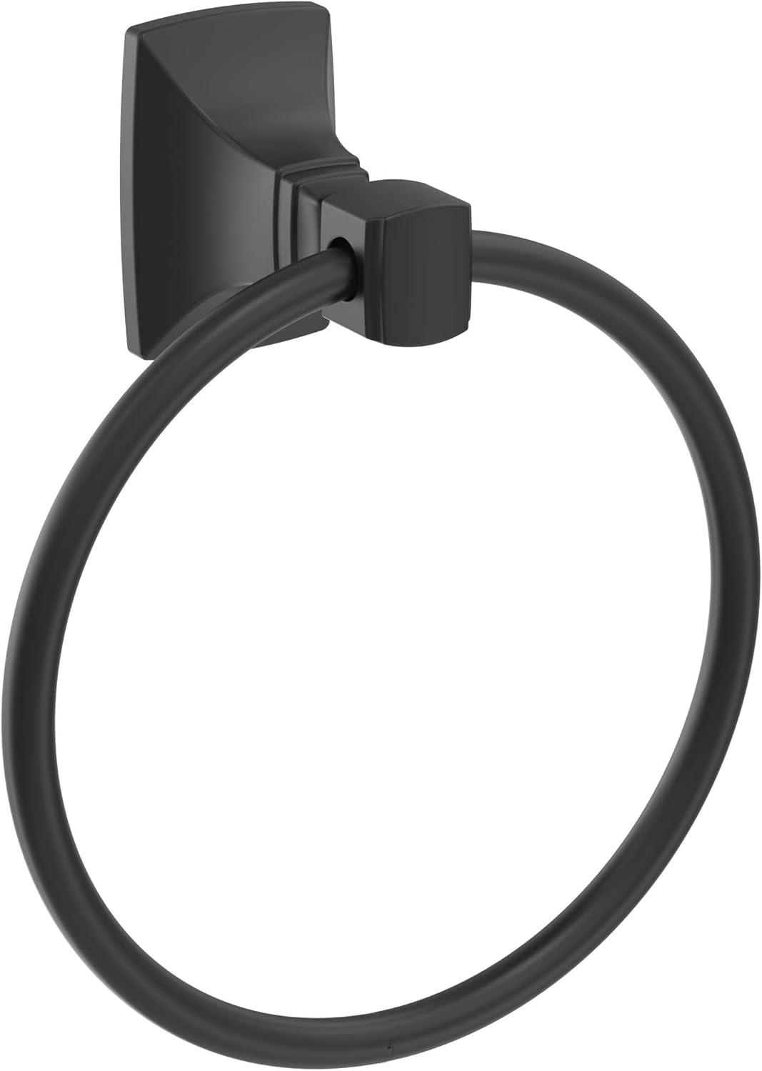imageAmerock BH3601426 Chrome Towel Bar 24 in 610 mm Towel Rack Highland Ridge Bathroom Towel Holder Bathroom Hardware Bath AccessoriesMatte Black