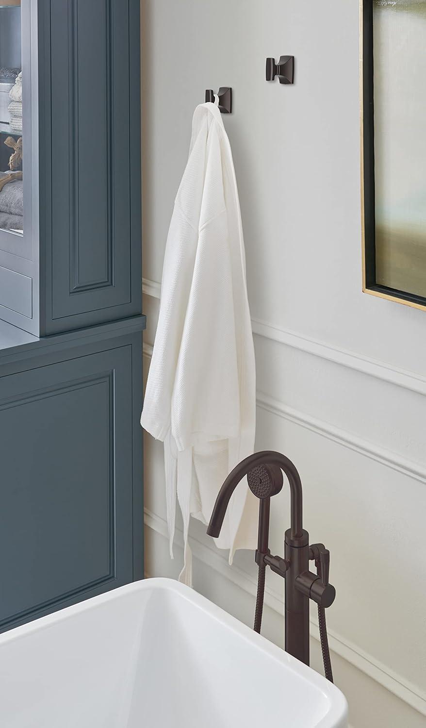 imageAmerock BH3601426 Chrome Towel Bar 24 in 610 mm Towel Rack Highland Ridge Bathroom Towel Holder Bathroom Hardware Bath AccessoriesOil Rubbed Bronze