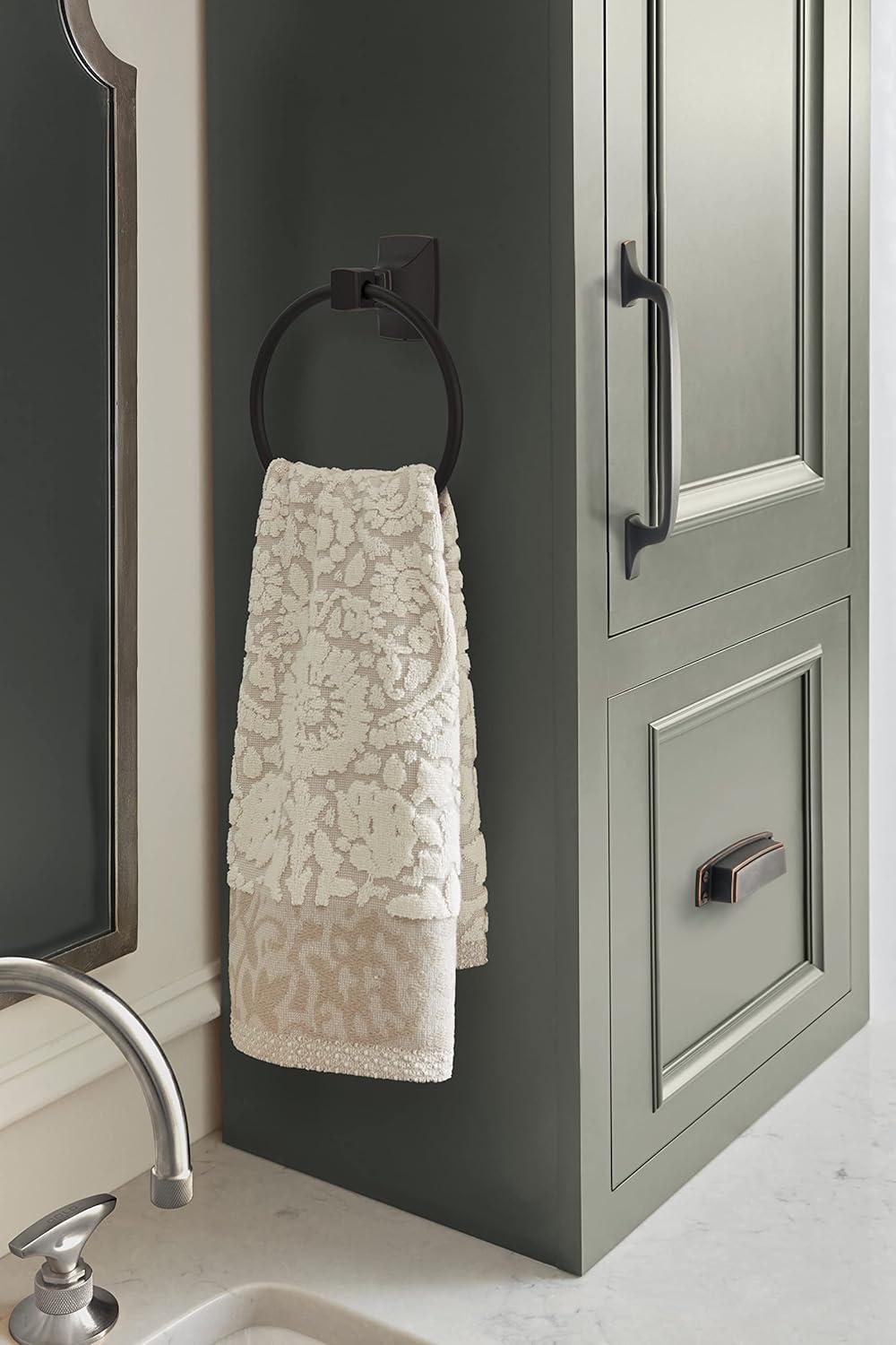imageAmerock BH3601426 Chrome Towel Bar 24 in 610 mm Towel Rack Highland Ridge Bathroom Towel Holder Bathroom Hardware Bath AccessoriesOil Rubbed Bronze