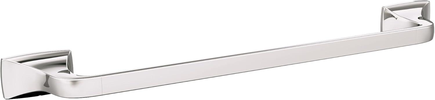 imageAmerock BH3601426 Chrome Towel Bar 24 in 610 mm Towel Rack Highland Ridge Bathroom Towel Holder Bathroom Hardware Bath AccessoriesPolished Nickel