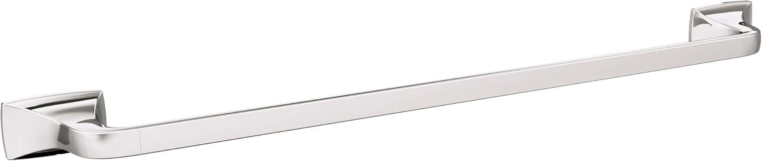 imageAmerock BH3601426 Chrome Towel Bar 24 in 610 mm Towel Rack Highland Ridge Bathroom Towel Holder Bathroom Hardware Bath AccessoriesPolished Nickel