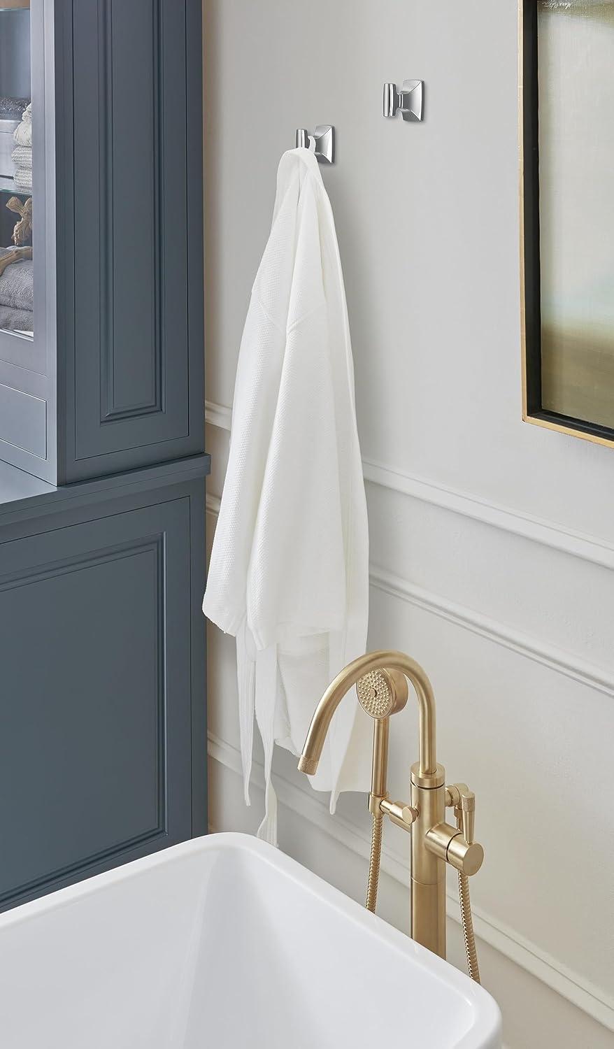 imageAmerock BH3601426 Chrome Towel Bar 24 in 610 mm Towel Rack Highland Ridge Bathroom Towel Holder Bathroom Hardware Bath AccessoriesPolished Nickel