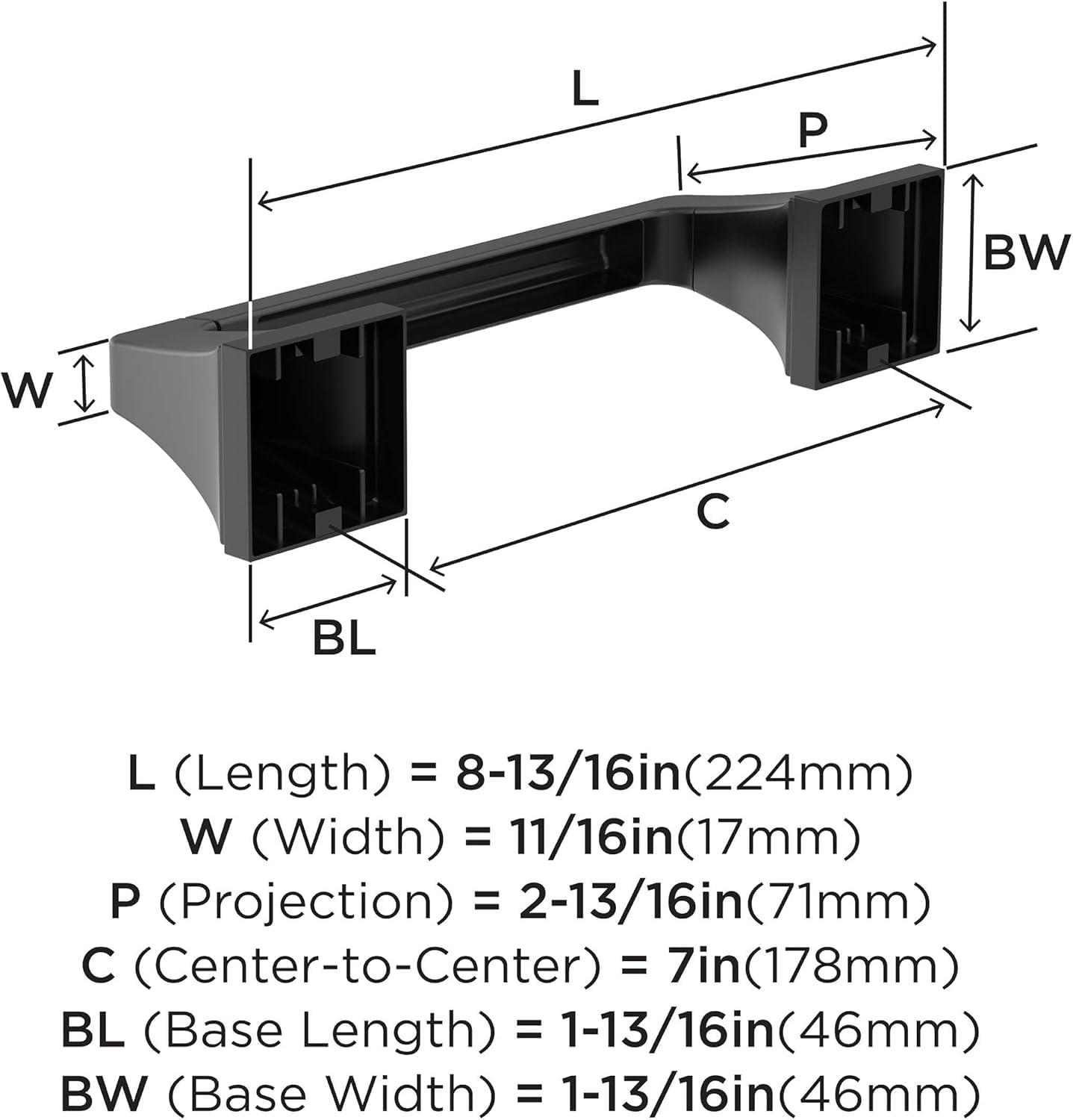 imageAmerock BH36024BBZ Golden Champagne Towel Bar 24 in 610 mm Towel Rack Mulholland Bathroom Towel Holder Bathroom Hardware Bath AccessoriesMatte Black