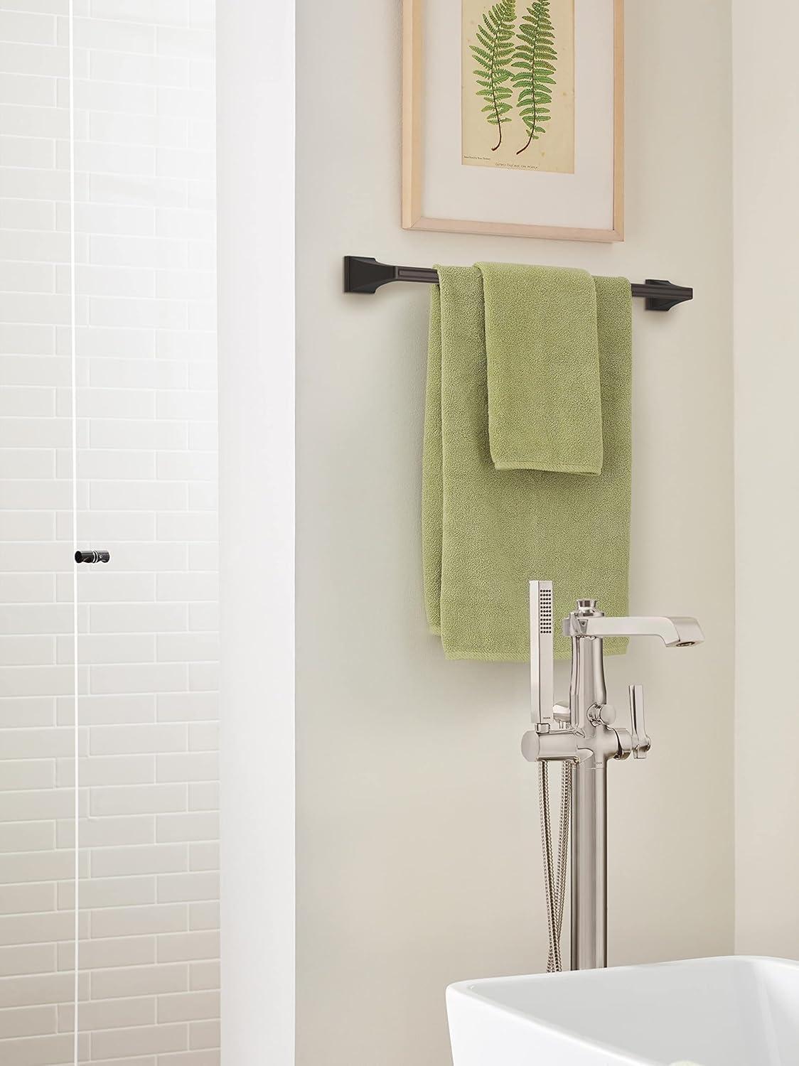 imageAmerock BH36024BBZ Golden Champagne Towel Bar 24 in 610 mm Towel Rack Mulholland Bathroom Towel Holder Bathroom Hardware Bath AccessoriesOil Rubbed Bronze