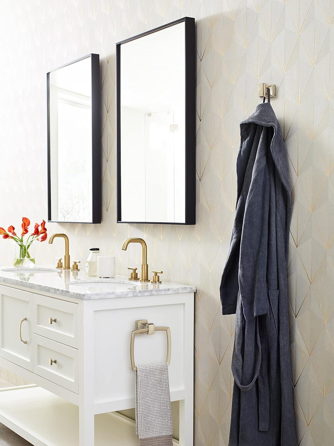 imageAmerock BH36034CZ Champagne Bronze Towel Bar 24 in 610 mm Towel Rack Revitalize Bathroom Towel Holder Bathroom Hardware Bath AccessoriesGolden Champagne