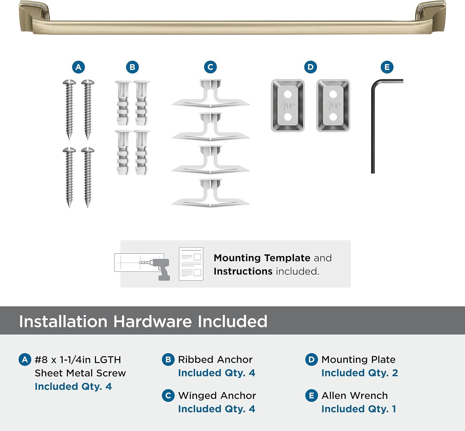 imageAmerock BH36034CZ Champagne Bronze Towel Bar 24 in 610 mm Towel Rack Revitalize Bathroom Towel Holder Bathroom Hardware Bath AccessoriesGolden Champagne