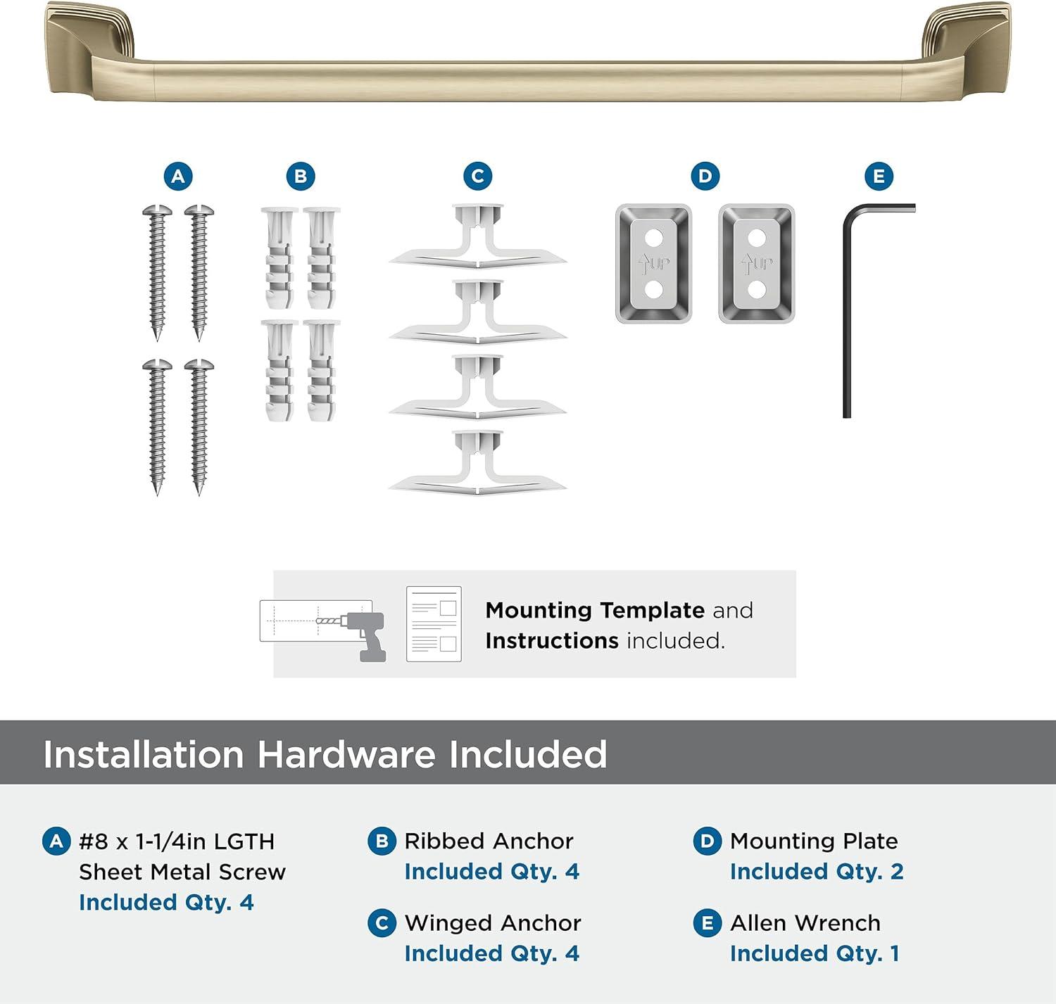 imageAmerock BH36034CZ Champagne Bronze Towel Bar 24 in 610 mm Towel Rack Revitalize Bathroom Towel Holder Bathroom Hardware Bath AccessoriesGolden Champagne