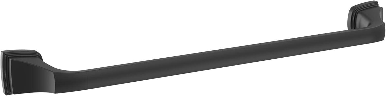 imageAmerock BH36034CZ Champagne Bronze Towel Bar 24 in 610 mm Towel Rack Revitalize Bathroom Towel Holder Bathroom Hardware Bath AccessoriesMatte Black