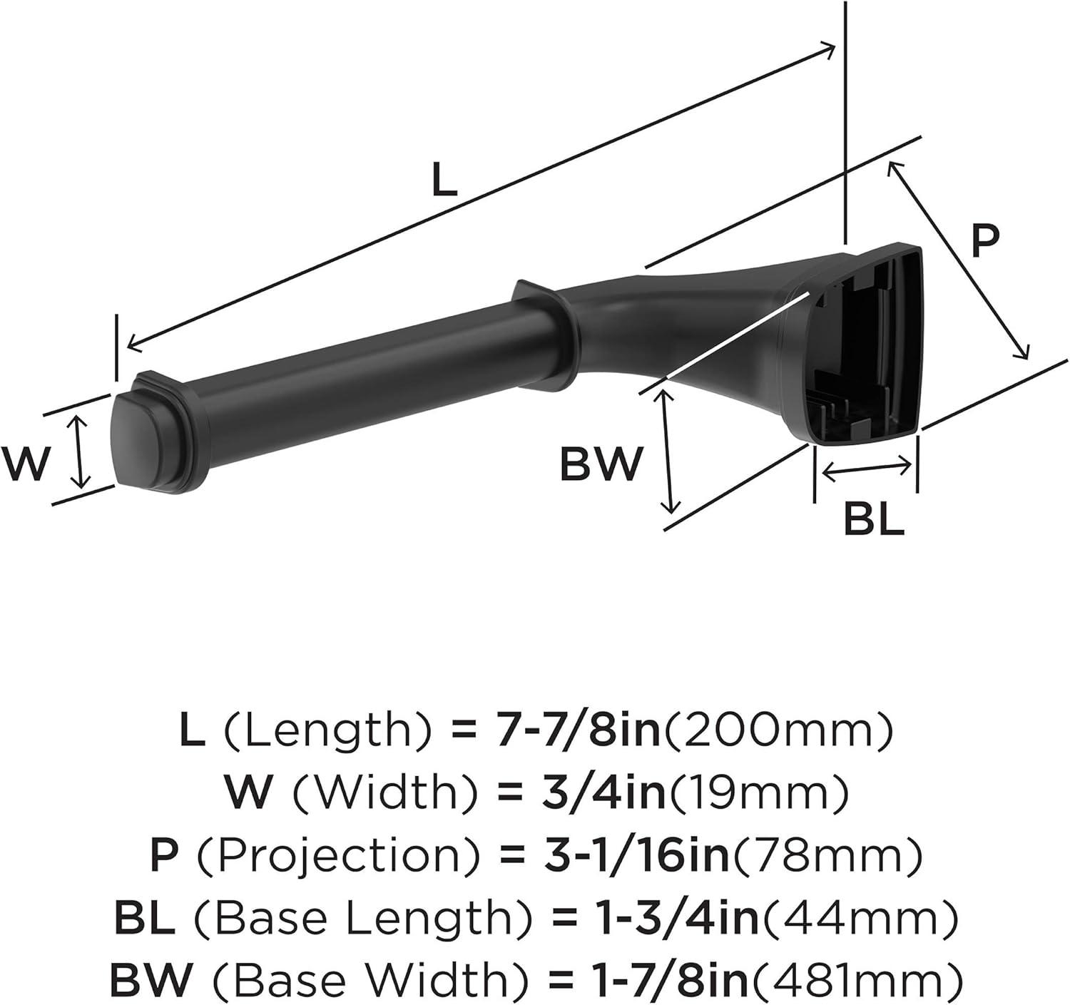 imageAmerock BH36034CZ Champagne Bronze Towel Bar 24 in 610 mm Towel Rack Revitalize Bathroom Towel Holder Bathroom Hardware Bath AccessoriesMatte Black