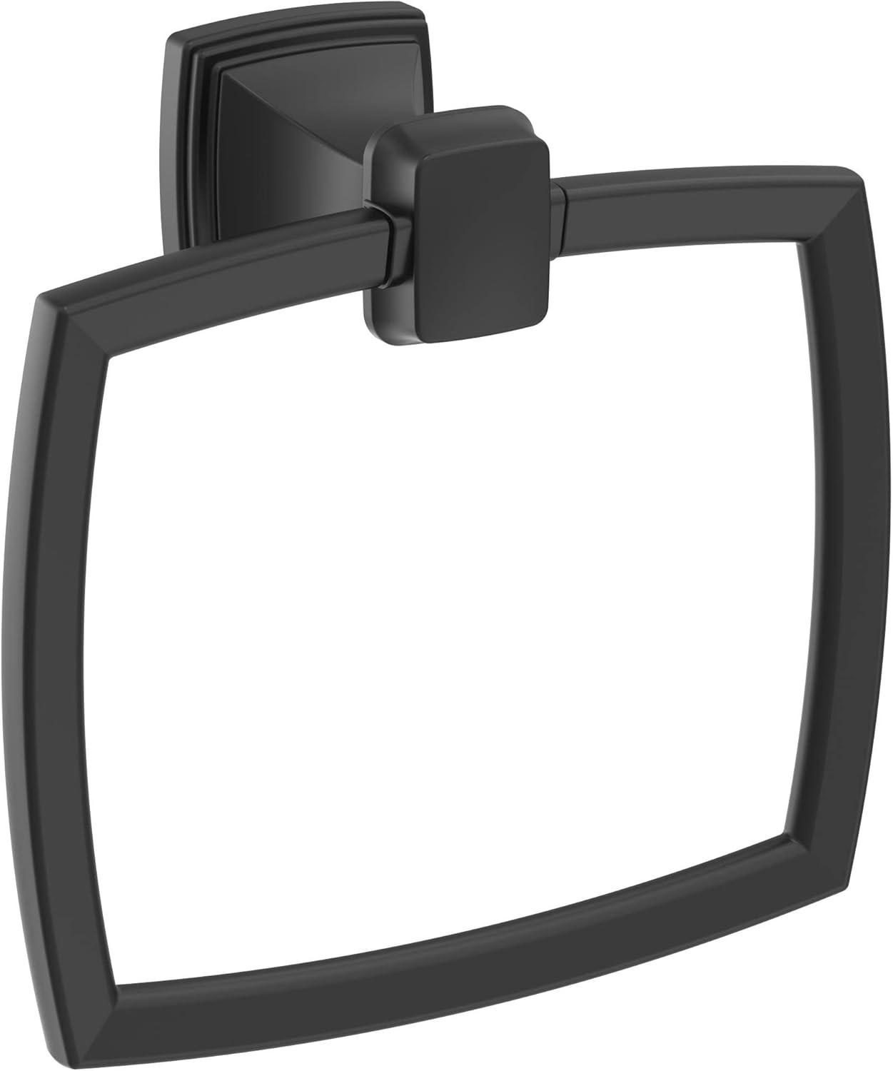 imageAmerock BH36034CZ Champagne Bronze Towel Bar 24 in 610 mm Towel Rack Revitalize Bathroom Towel Holder Bathroom Hardware Bath AccessoriesMatte Black