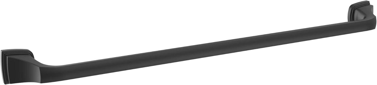 imageAmerock BH36034CZ Champagne Bronze Towel Bar 24 in 610 mm Towel Rack Revitalize Bathroom Towel Holder Bathroom Hardware Bath AccessoriesMatte Black