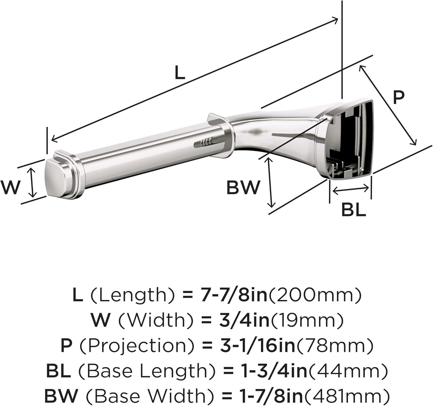 imageAmerock BH36034CZ Champagne Bronze Towel Bar 24 in 610 mm Towel Rack Revitalize Bathroom Towel Holder Bathroom Hardware Bath AccessoriesPolished Nickel