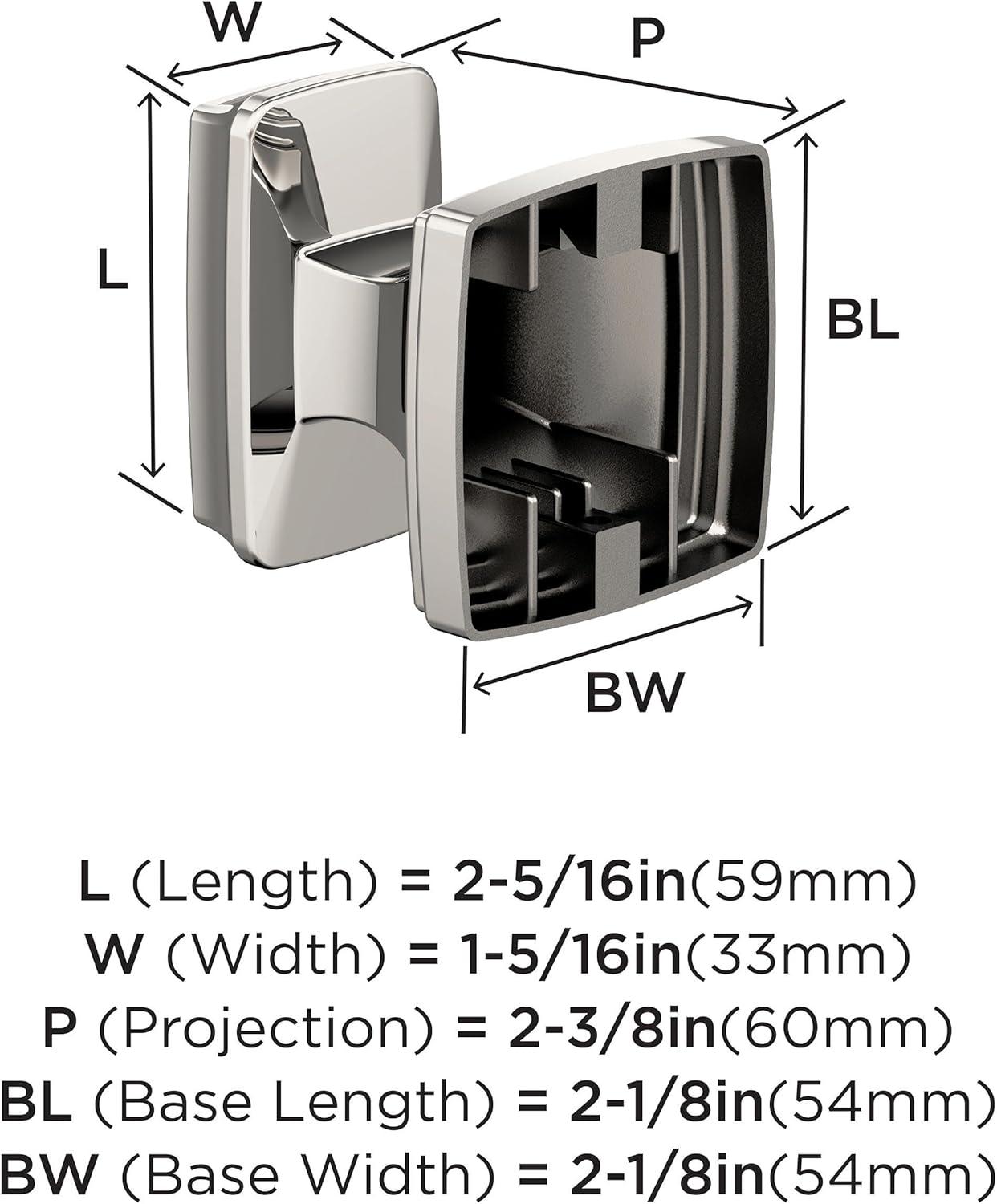 imageAmerock BH36034CZ Champagne Bronze Towel Bar 24 in 610 mm Towel Rack Revitalize Bathroom Towel Holder Bathroom Hardware Bath AccessoriesPolished Nickel