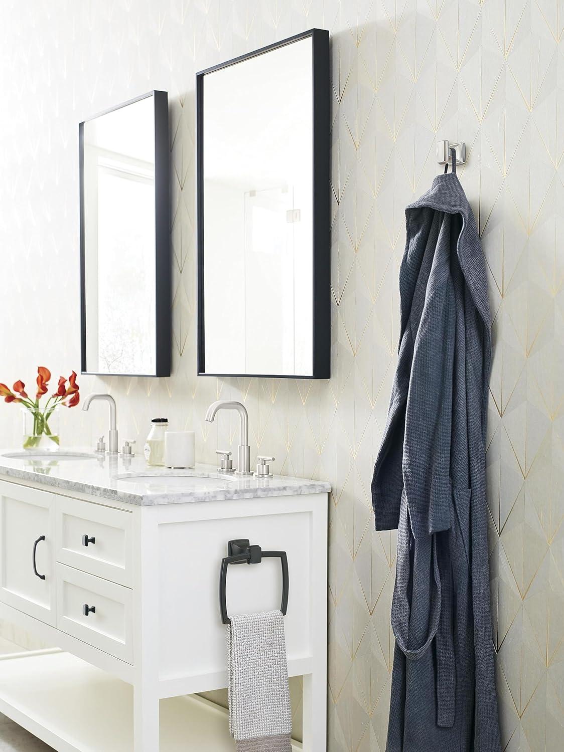imageAmerock BH36034CZ Champagne Bronze Towel Bar 24 in 610 mm Towel Rack Revitalize Bathroom Towel Holder Bathroom Hardware Bath AccessoriesPolished Nickel
