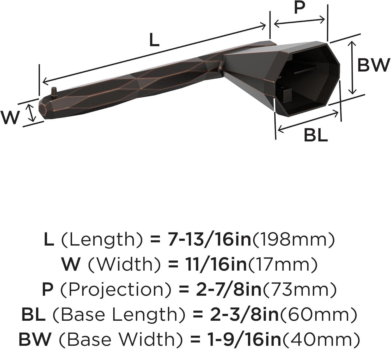 imageAmerock BH36041ORB Oil Rubbed Bronze Single Post Toilet Paper Holder 71316 in 198 mm Toilet Tissue Holder St Vincent Bath Tissue Holder Bathroom Hardware Bath AccessoriesOil Rubbed Bronze