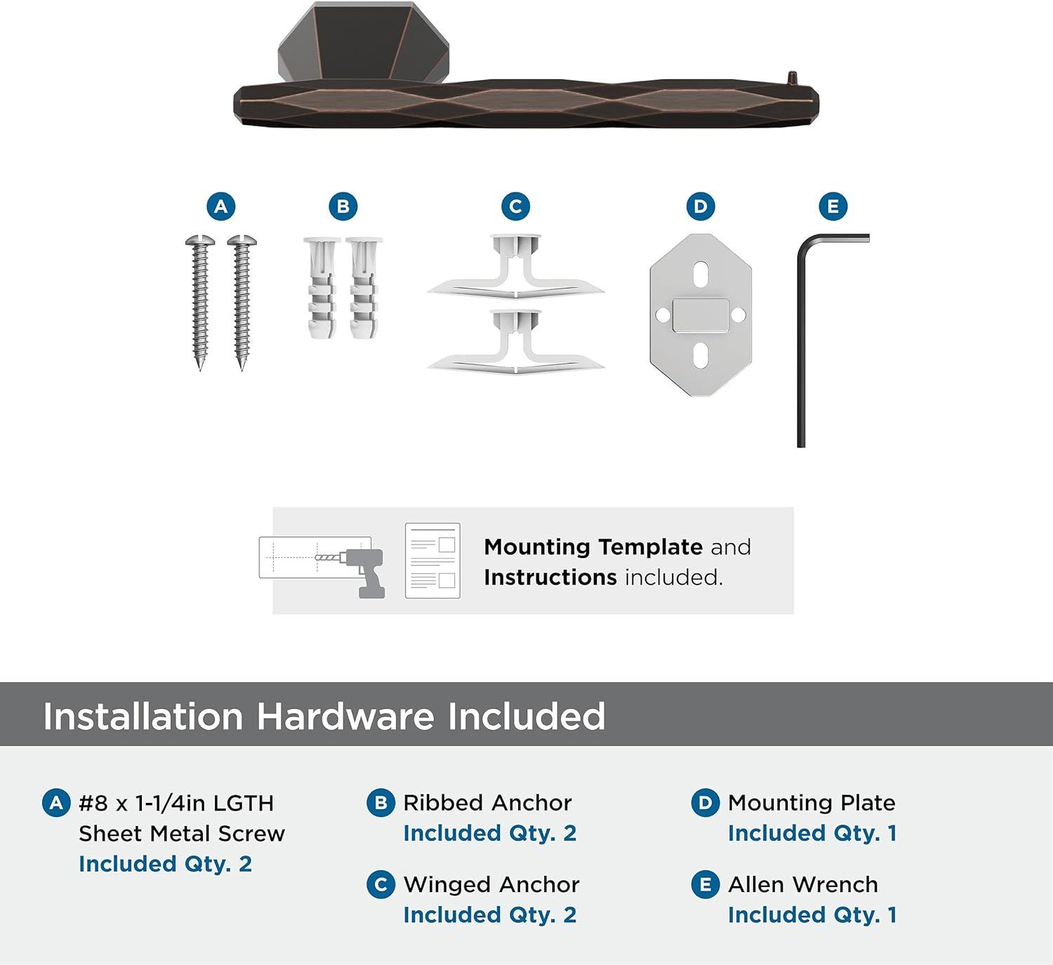 imageAmerock BH36041ORB Oil Rubbed Bronze Single Post Toilet Paper Holder 71316 in 198 mm Toilet Tissue Holder St Vincent Bath Tissue Holder Bathroom Hardware Bath AccessoriesOil Rubbed Bronze