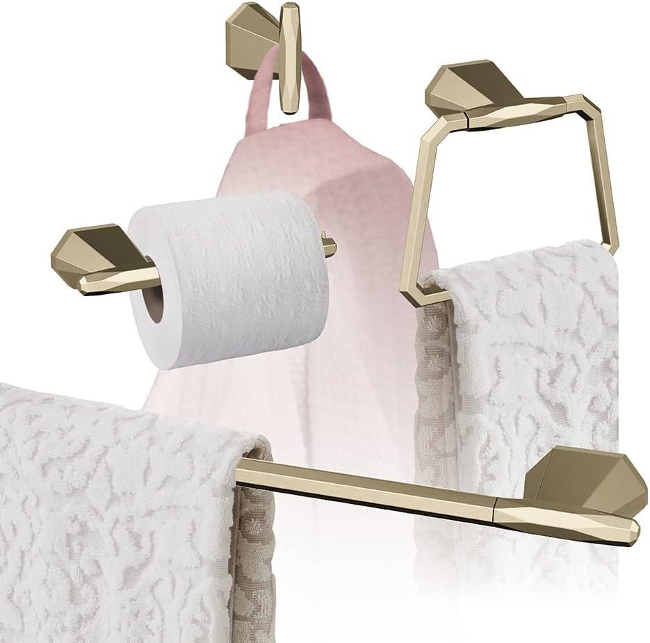 imageAmerock BH36041ORB Oil Rubbed Bronze Single Post Toilet Paper Holder 71316 in 198 mm Toilet Tissue Holder St Vincent Bath Tissue Holder Bathroom Hardware Bath AccessoriesGolden Champagne