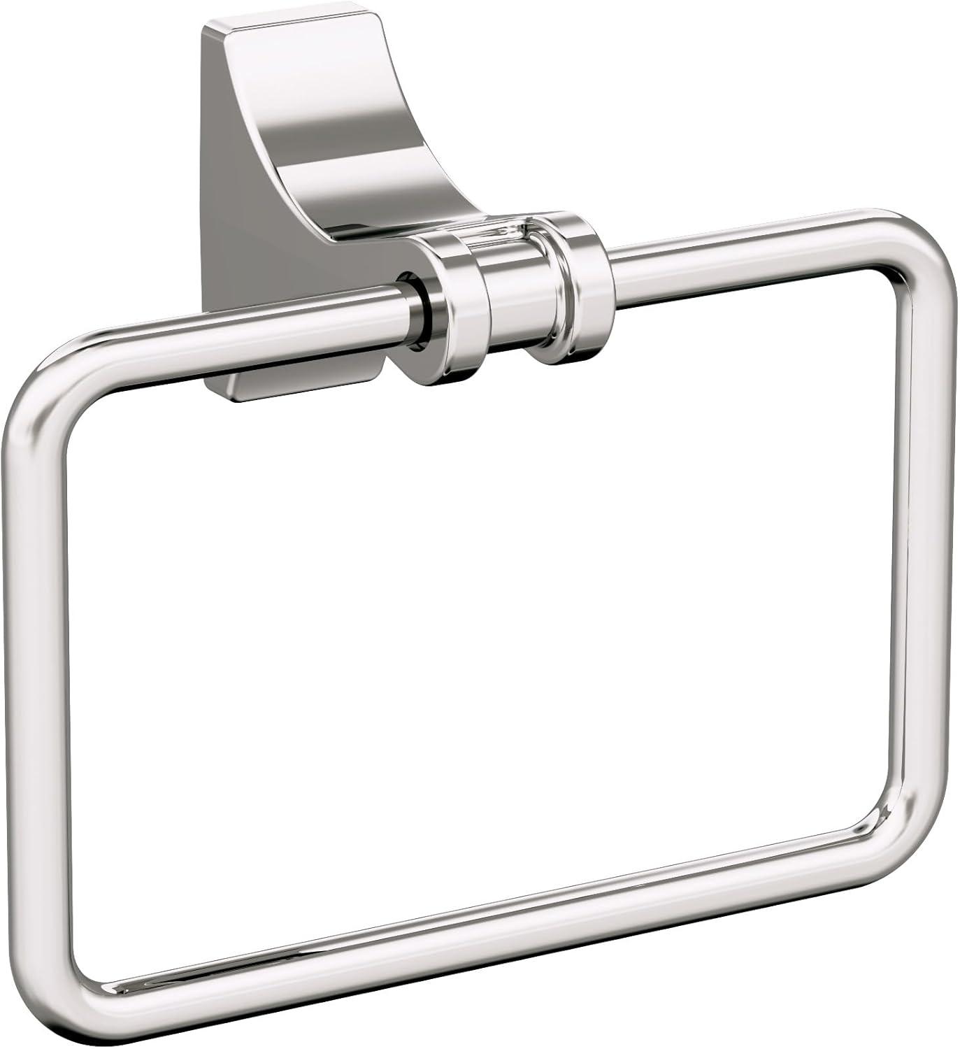 imageAmerock BH36050MB Matte Black Double Robe Hook 21516 in 75 mm Length Towel Holder Davenport Towel Hook for Bathroom Bathroom Hardware Bath AccessoriesPolished Nickel