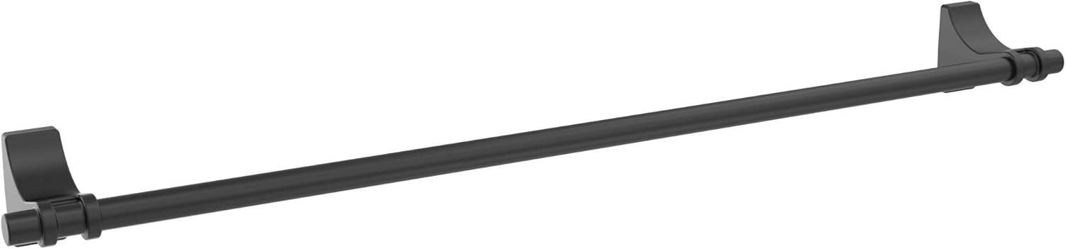 imageAmerock BH36050MB Matte Black Double Robe Hook 21516 in 75 mm Length Towel Holder Davenport Towel Hook for Bathroom Bathroom Hardware Bath AccessoriesMatte Black