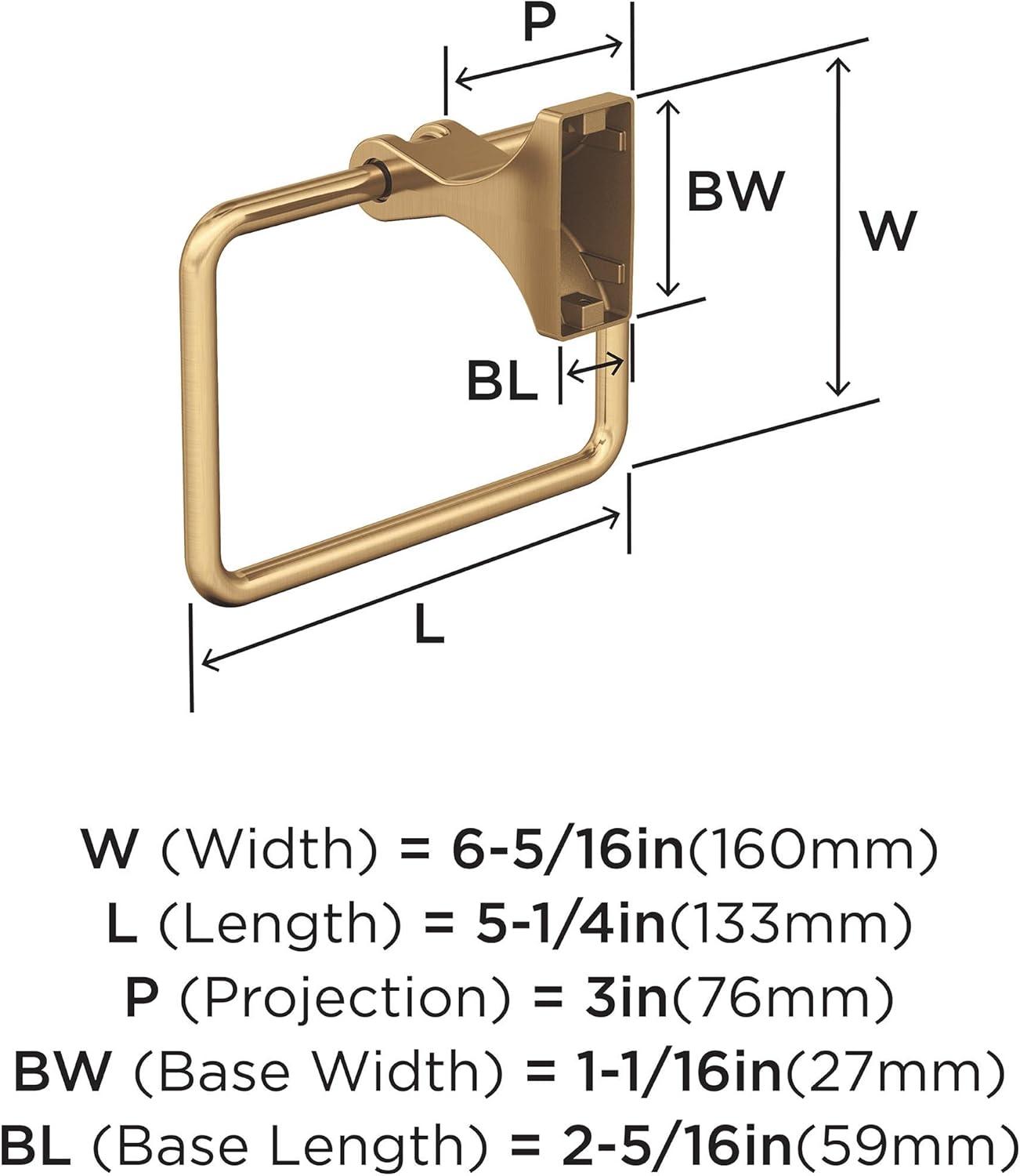 imageAmerock BH36050MB Matte Black Double Robe Hook 21516 in 75 mm Length Towel Holder Davenport Towel Hook for Bathroom Bathroom Hardware Bath AccessoriesChampagne Bronze