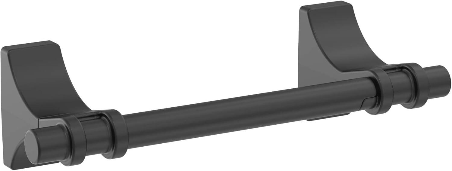 imageAmerock BH36050MB Matte Black Double Robe Hook 21516 in 75 mm Length Towel Holder Davenport Towel Hook for Bathroom Bathroom Hardware Bath AccessoriesMatte Black