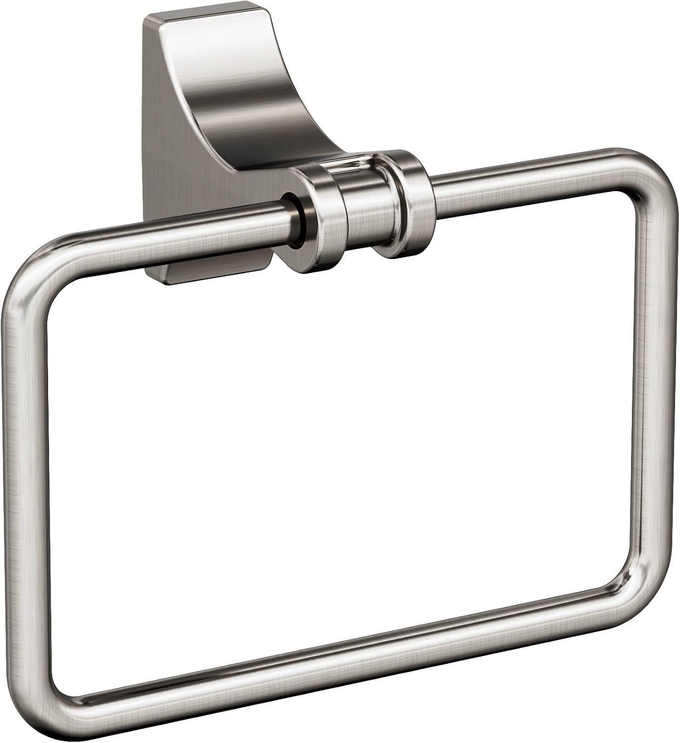 imageAmerock BH36050MB Matte Black Double Robe Hook 21516 in 75 mm Length Towel Holder Davenport Towel Hook for Bathroom Bathroom Hardware Bath AccessoriesBrushed Nickel