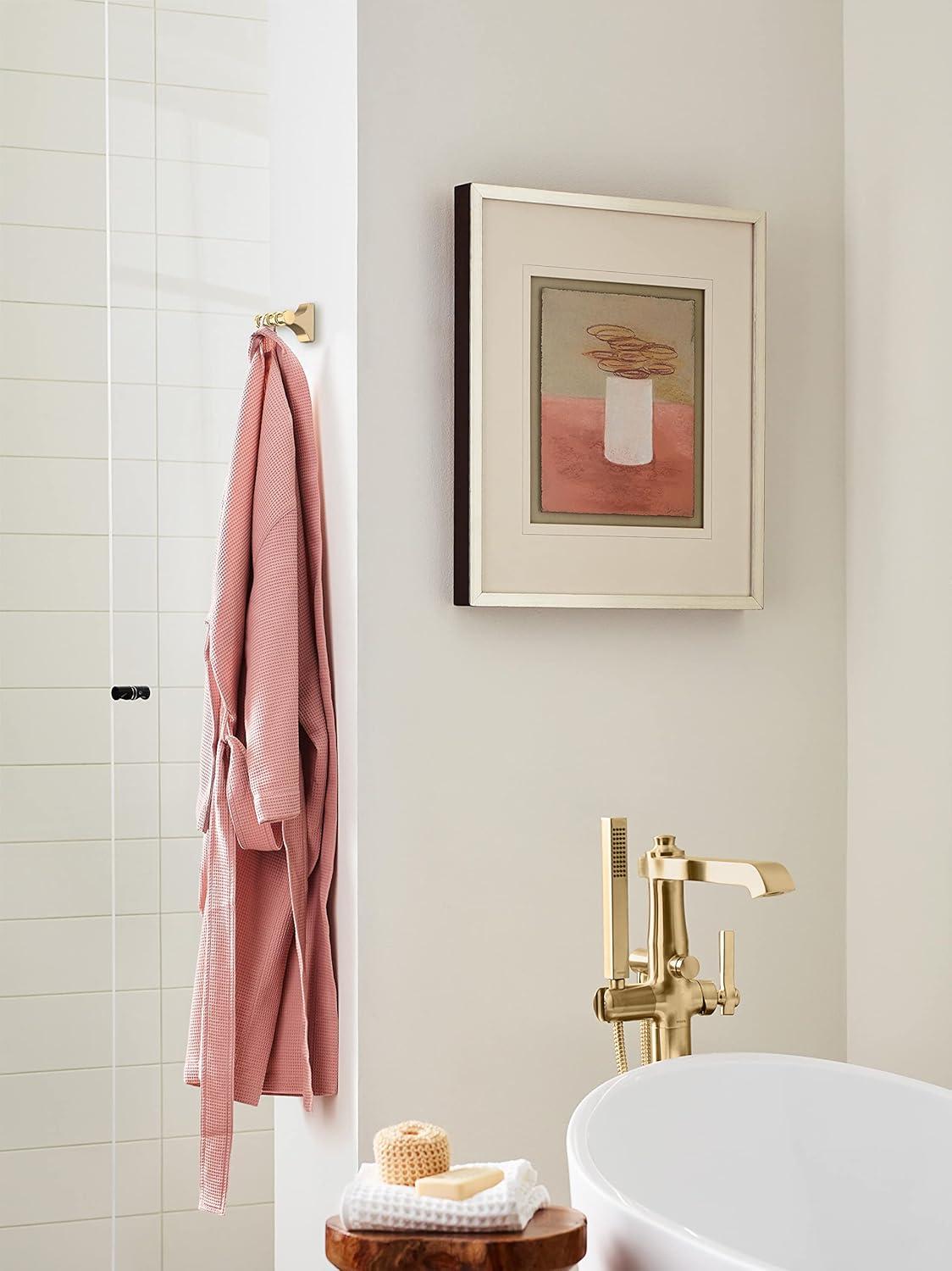 imageAmerock BH36050MB Matte Black Double Robe Hook 21516 in 75 mm Length Towel Holder Davenport Towel Hook for Bathroom Bathroom Hardware Bath AccessoriesChampagne Bronze