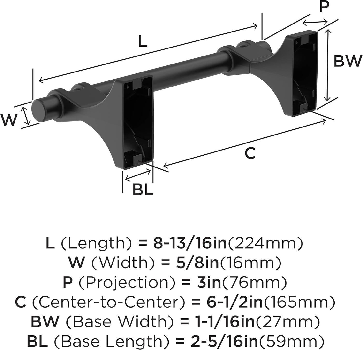 imageAmerock BH36050MB Matte Black Double Robe Hook 21516 in 75 mm Length Towel Holder Davenport Towel Hook for Bathroom Bathroom Hardware Bath AccessoriesMatte Black