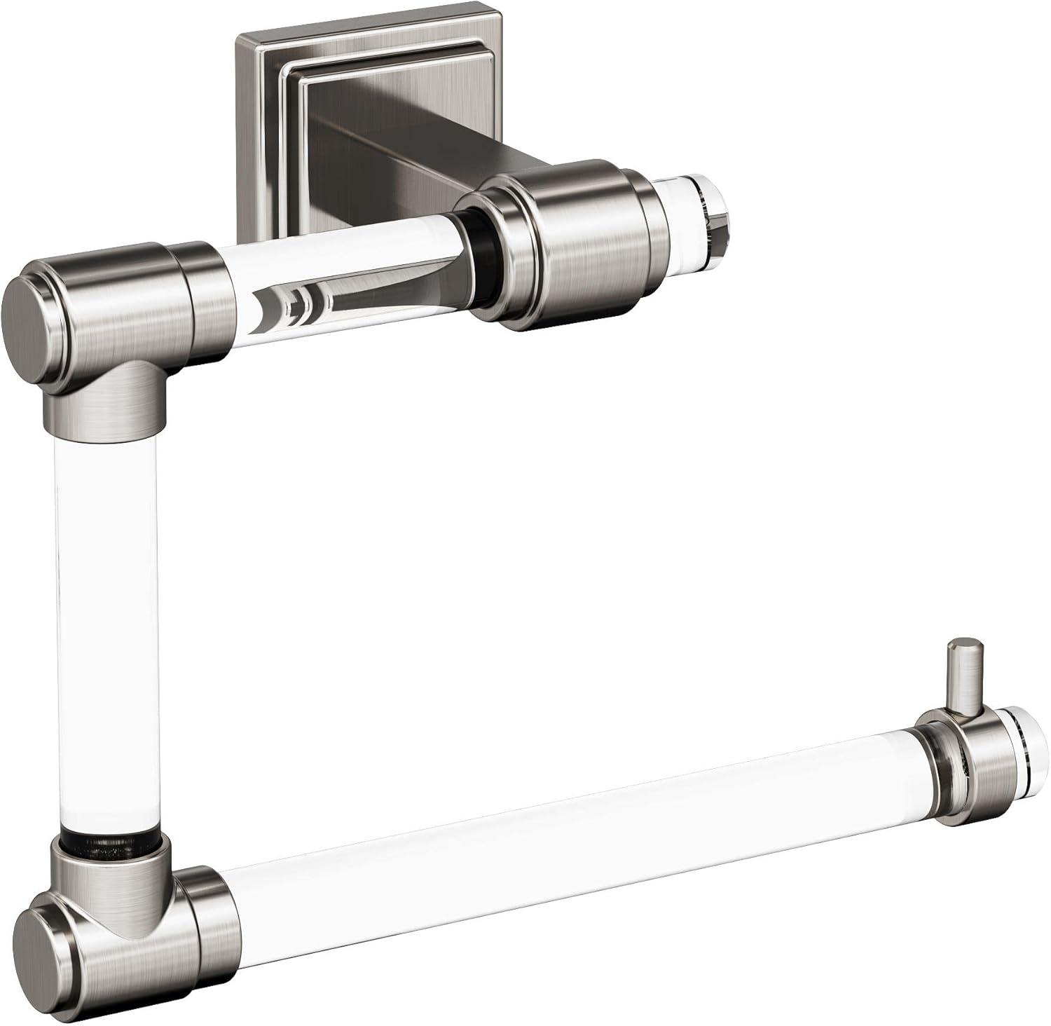 imageAmerock BH36063CCZ ClearChampagne Bronze Towel Bar 18 in 457 mm Towel Rack Glacio Bathroom Towel Holder Bathroom Hardware Bath AccessoriesClearBrushed Nickel