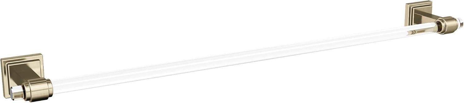 imageAmerock BH36063CCZ ClearChampagne Bronze Towel Bar 18 in 457 mm Towel Rack Glacio Bathroom Towel Holder Bathroom Hardware Bath AccessoriesClearGolden Champagne