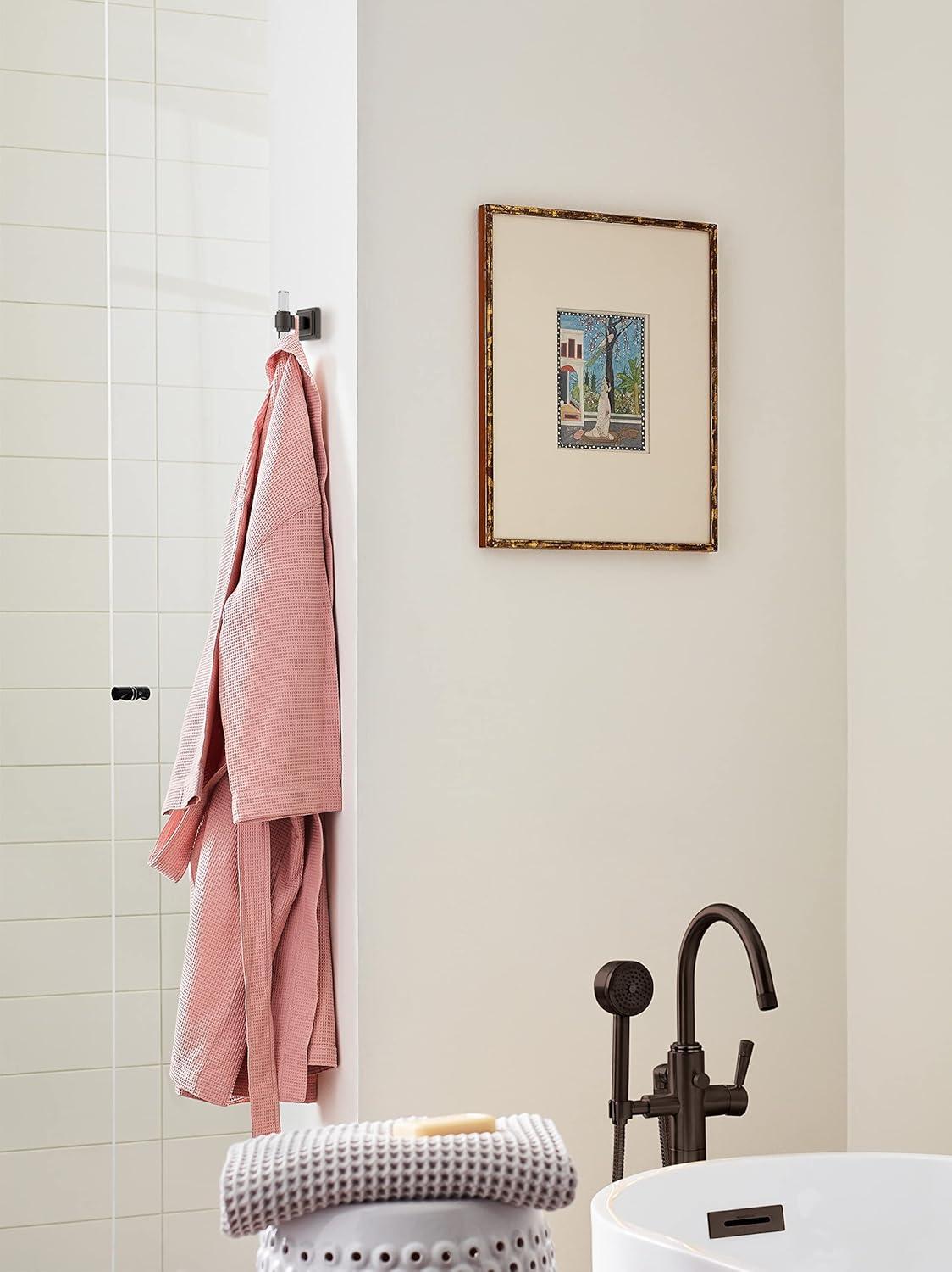 imageAmerock BH36063CCZ ClearChampagne Bronze Towel Bar 18 in 457 mm Towel Rack Glacio Bathroom Towel Holder Bathroom Hardware Bath AccessoriesClearOil Rubbed Bronze