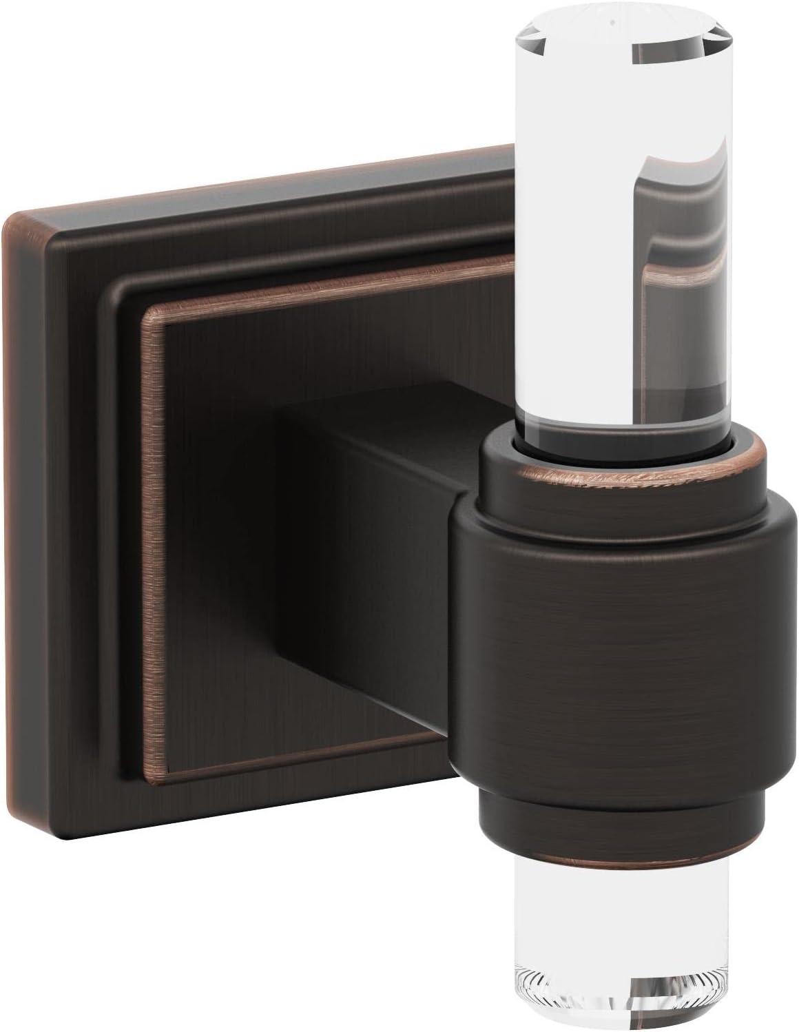 imageAmerock BH36063CCZ ClearChampagne Bronze Towel Bar 18 in 457 mm Towel Rack Glacio Bathroom Towel Holder Bathroom Hardware Bath AccessoriesClearOil Rubbed Bronze