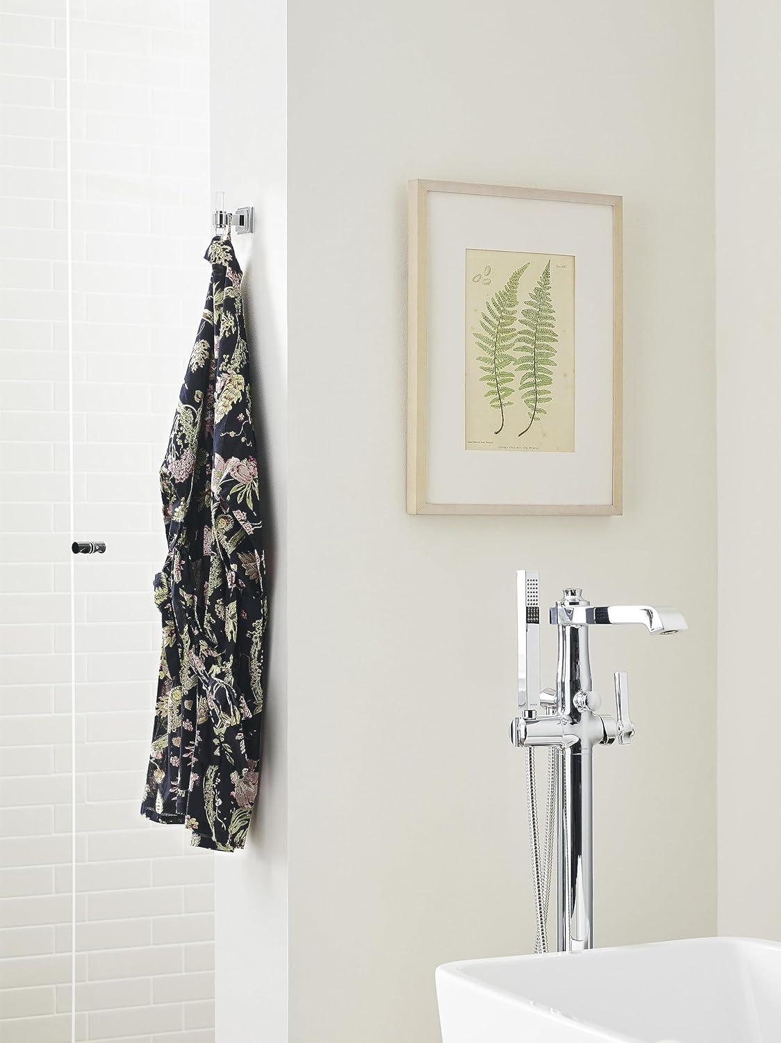 imageAmerock BH36063CCZ ClearChampagne Bronze Towel Bar 18 in 457 mm Towel Rack Glacio Bathroom Towel Holder Bathroom Hardware Bath AccessoriesClearPolished Nickel