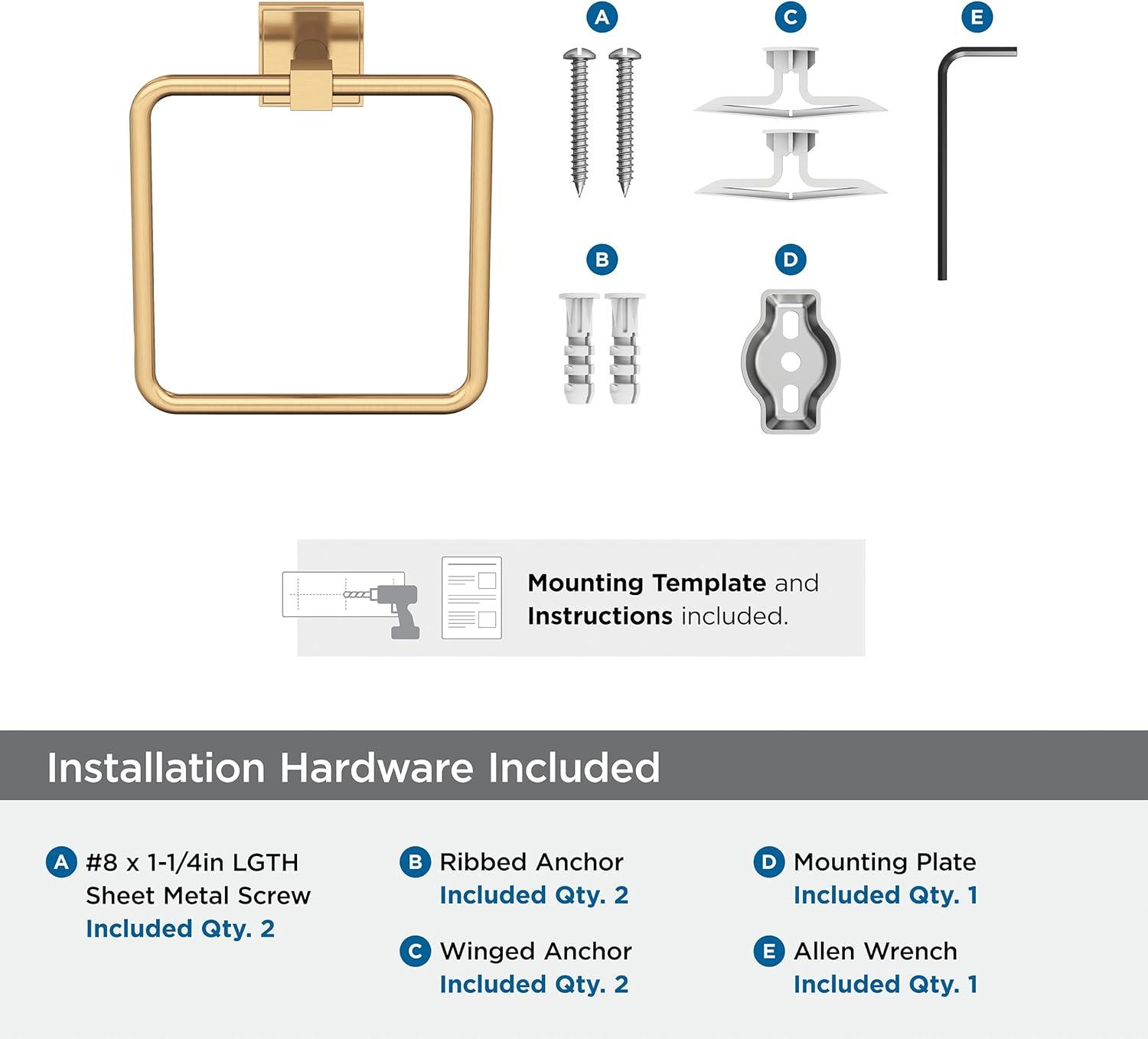 imageAmerock BH36073CZ Champagne Bronze Towel Bar 18 in 457 mm Towel Rack Appoint Bathroom Towel Holder Bathroom Hardware Bath AccessoriesChampagne Bronze