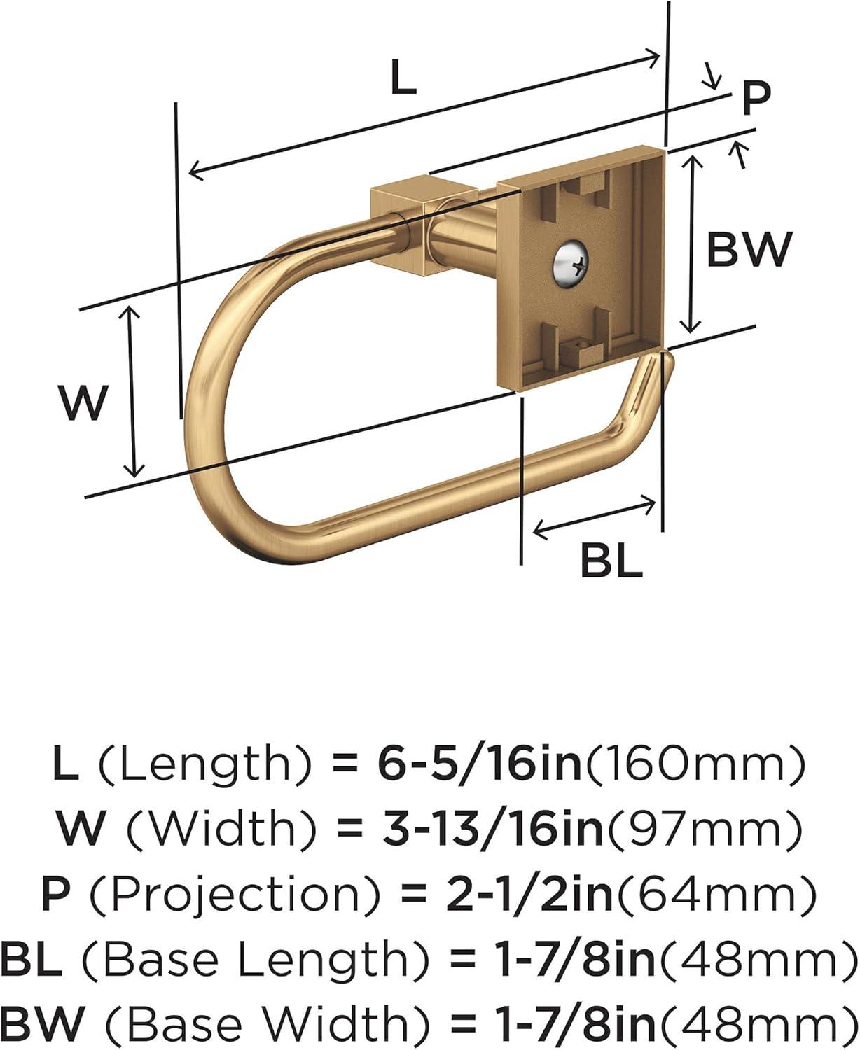 imageAmerock BH36073CZ Champagne Bronze Towel Bar 18 in 457 mm Towel Rack Appoint Bathroom Towel Holder Bathroom Hardware Bath AccessoriesChampagne Bronze