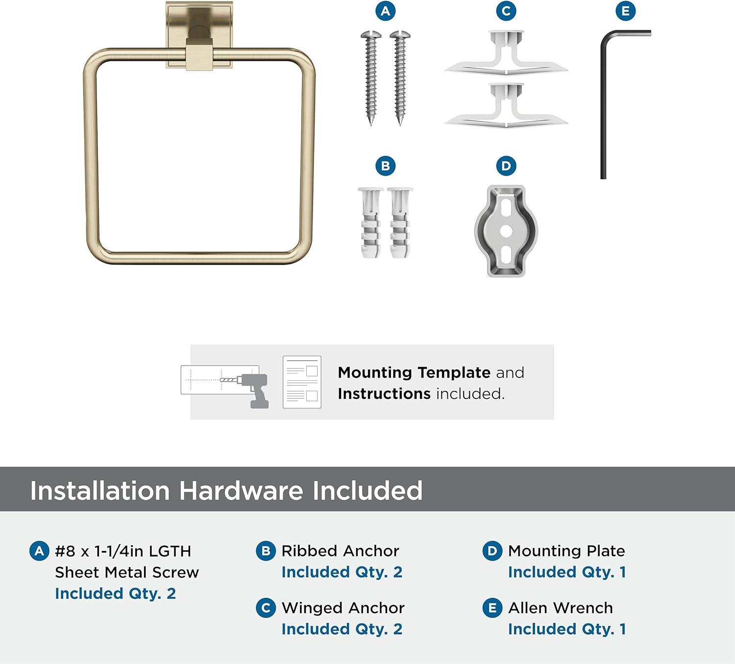 imageAmerock BH36073CZ Champagne Bronze Towel Bar 18 in 457 mm Towel Rack Appoint Bathroom Towel Holder Bathroom Hardware Bath AccessoriesGolden Champagne