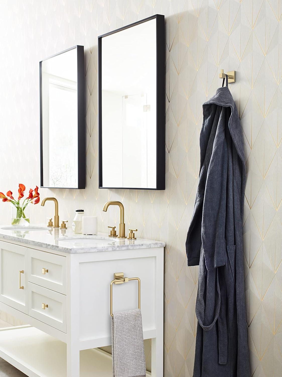 imageAmerock BH36073CZ Champagne Bronze Towel Bar 18 in 457 mm Towel Rack Appoint Bathroom Towel Holder Bathroom Hardware Bath AccessoriesGolden Champagne