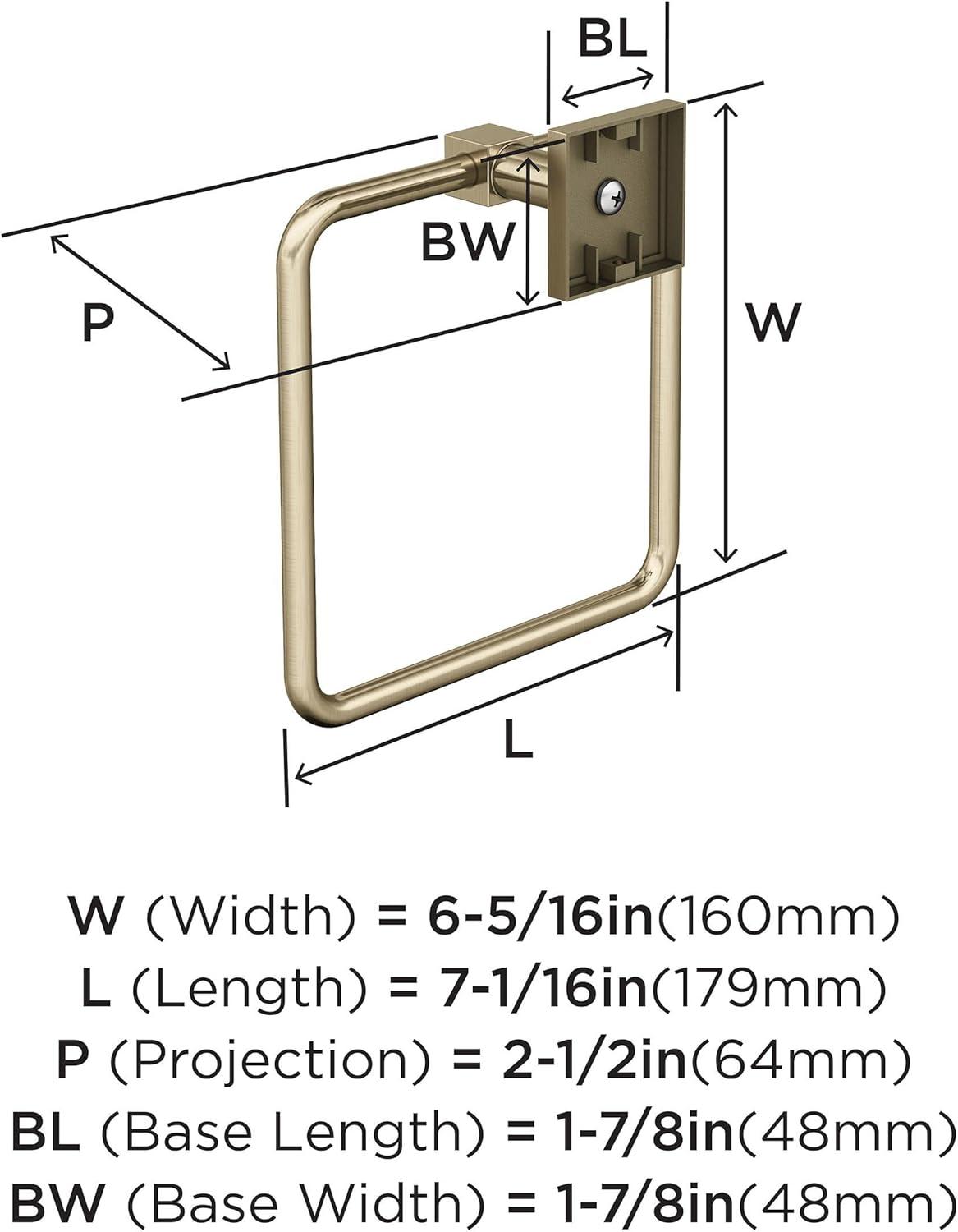 imageAmerock BH36073CZ Champagne Bronze Towel Bar 18 in 457 mm Towel Rack Appoint Bathroom Towel Holder Bathroom Hardware Bath AccessoriesGolden Champagne