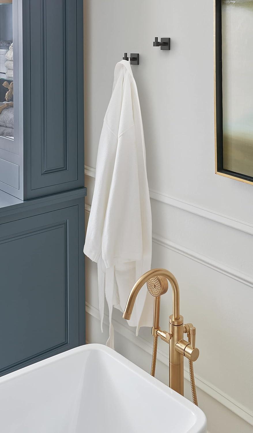 imageAmerock BH36073CZ Champagne Bronze Towel Bar 18 in 457 mm Towel Rack Appoint Bathroom Towel Holder Bathroom Hardware Bath AccessoriesMatte Black