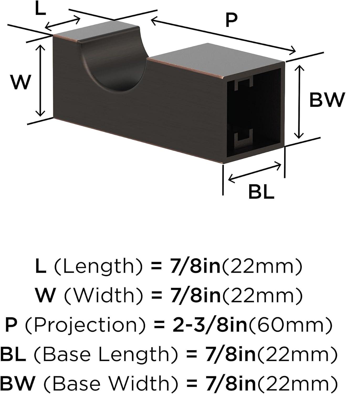 imageAmerock BH36081BBZ Golden Champagne Single Post Toilet Paper Holder 578 in 149 mm Length Toilet Tissue Holder Monument Bath Tissue Holder Bathroom Hardware Bath AccessoriesOil Rubbed Bronze