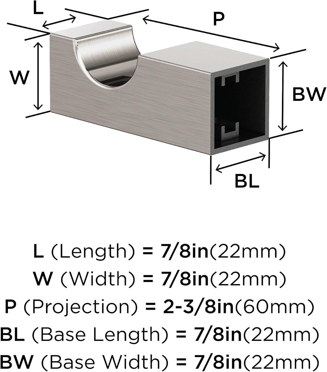 imageAmerock BH36081BBZ Golden Champagne Single Post Toilet Paper Holder 578 in 149 mm Length Toilet Tissue Holder Monument Bath Tissue Holder Bathroom Hardware Bath AccessoriesBrushed Nickel