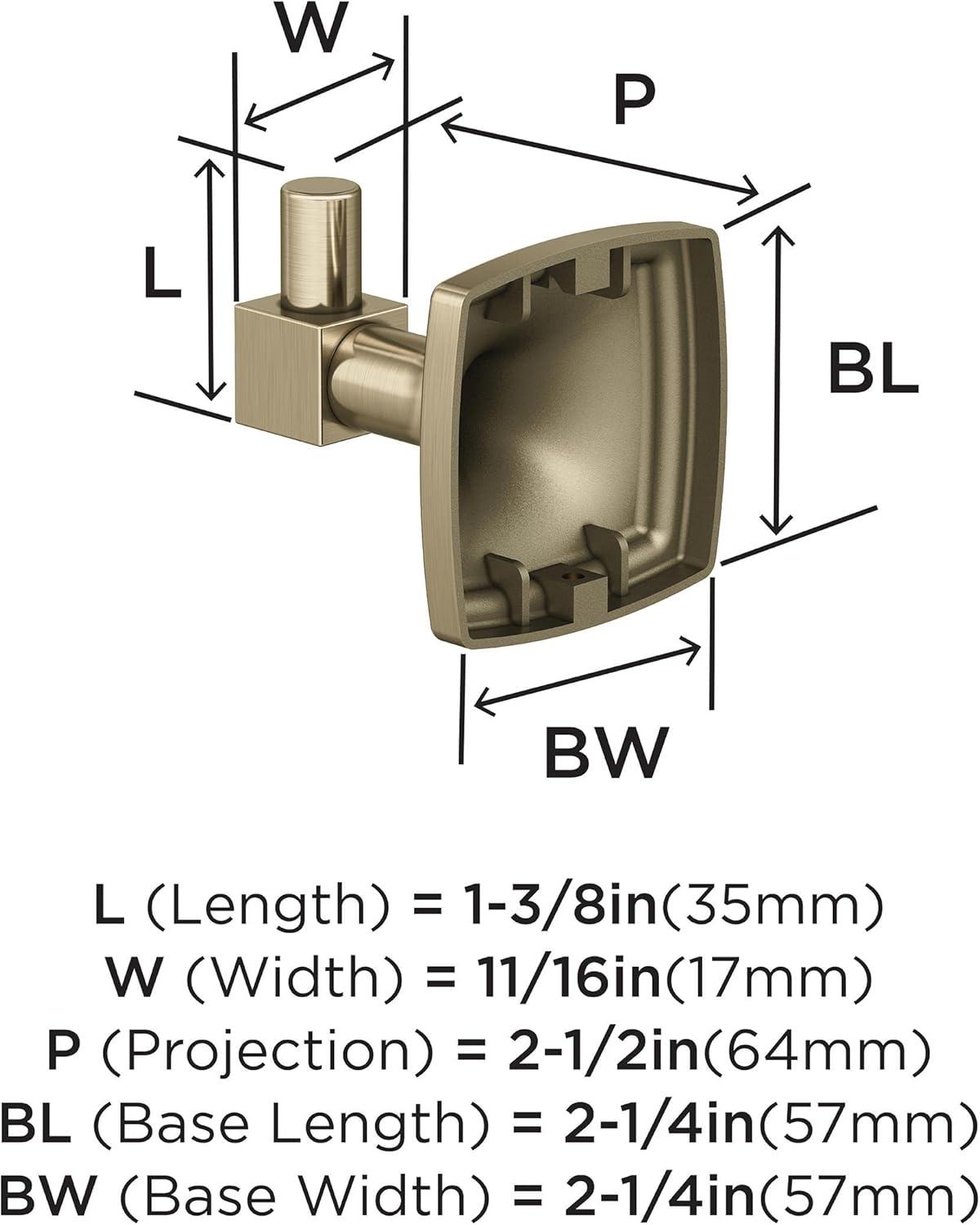 imageAmerock BH36091CZ Champagne Bronze Single Post Toilet Paper Holder 7116 in 179 mm Length Toilet Tissue Holder Stature Bath Tissue Holder Bathroom Hardware Bath AccessoriesGolden Champagne