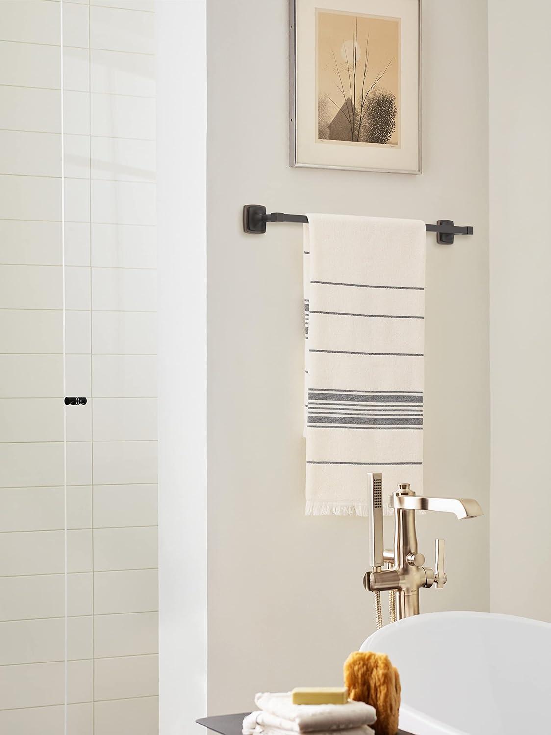 imageAmerock BH36091CZ Champagne Bronze Single Post Toilet Paper Holder 7116 in 179 mm Length Toilet Tissue Holder Stature Bath Tissue Holder Bathroom Hardware Bath AccessoriesOil Rubbed Bronze