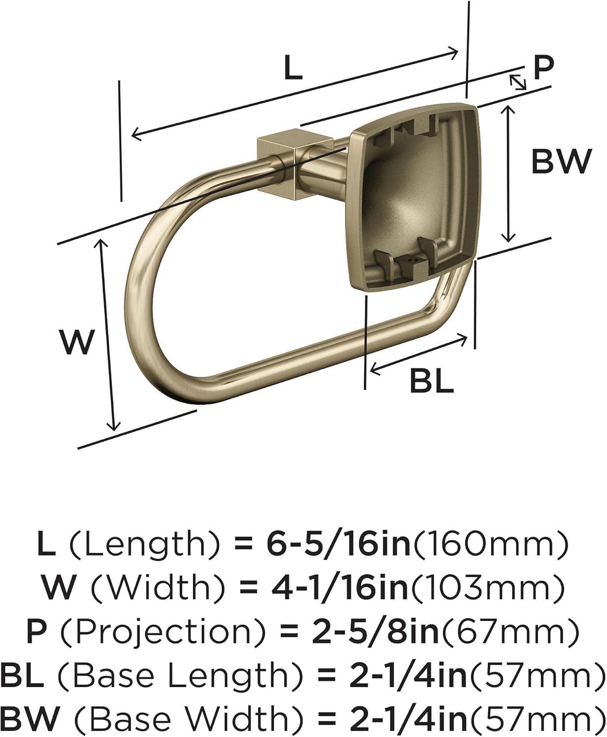 imageAmerock BH36091CZ Champagne Bronze Single Post Toilet Paper Holder 7116 in 179 mm Length Toilet Tissue Holder Stature Bath Tissue Holder Bathroom Hardware Bath AccessoriesGolden Champagne