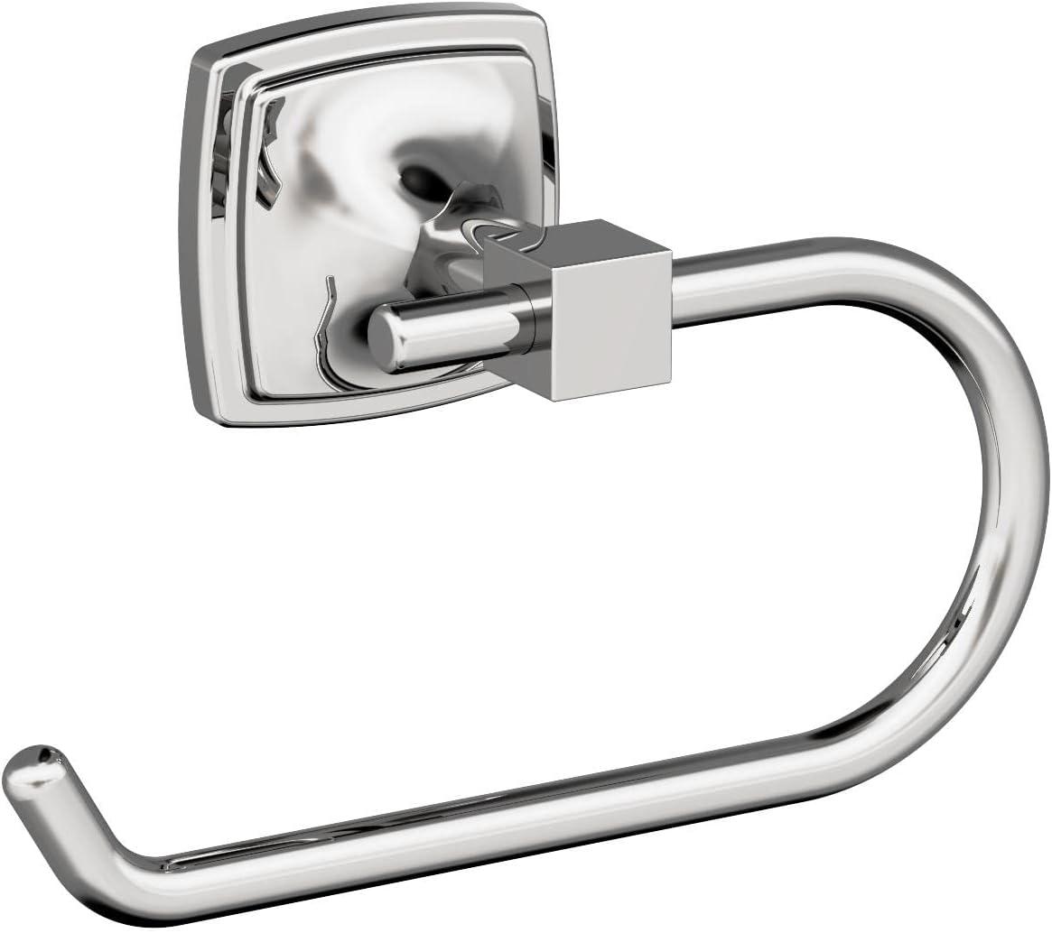 imageAmerock BH36091CZ Champagne Bronze Single Post Toilet Paper Holder 7116 in 179 mm Length Toilet Tissue Holder Stature Bath Tissue Holder Bathroom Hardware Bath AccessoriesChrome