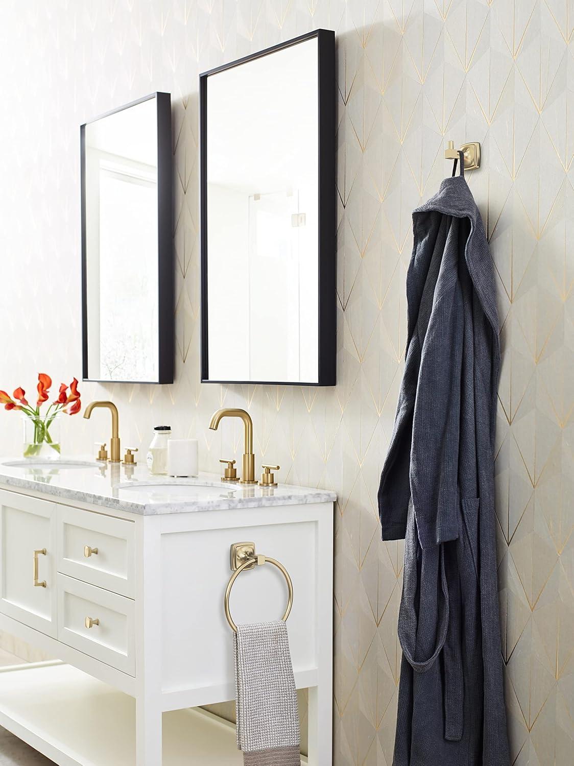 imageAmerock BH36091CZ Champagne Bronze Single Post Toilet Paper Holder 7116 in 179 mm Length Toilet Tissue Holder Stature Bath Tissue Holder Bathroom Hardware Bath AccessoriesGolden Champagne
