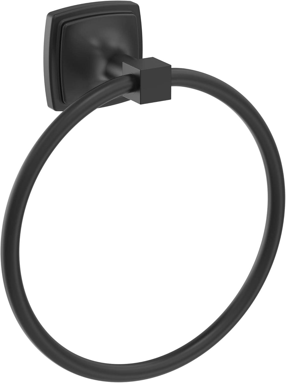 imageAmerock BH36091CZ Champagne Bronze Single Post Toilet Paper Holder 7116 in 179 mm Length Toilet Tissue Holder Stature Bath Tissue Holder Bathroom Hardware Bath AccessoriesMatte Black