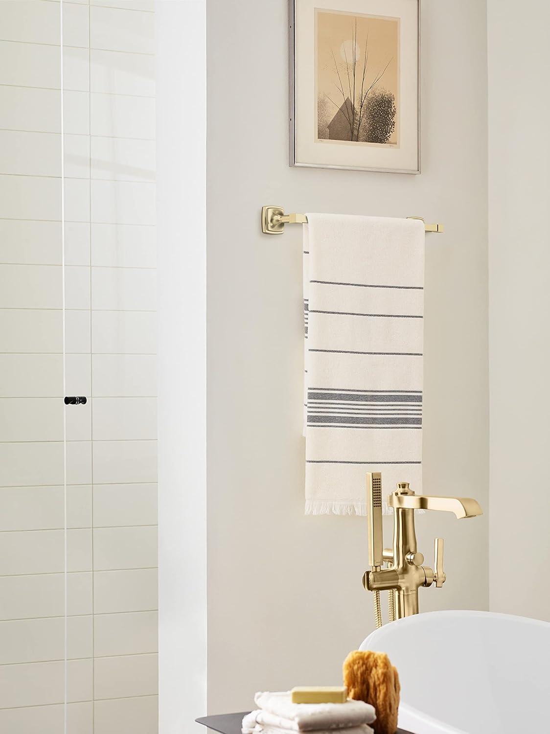 imageAmerock BH36091CZ Champagne Bronze Single Post Toilet Paper Holder 7116 in 179 mm Length Toilet Tissue Holder Stature Bath Tissue Holder Bathroom Hardware Bath AccessoriesGolden Champagne